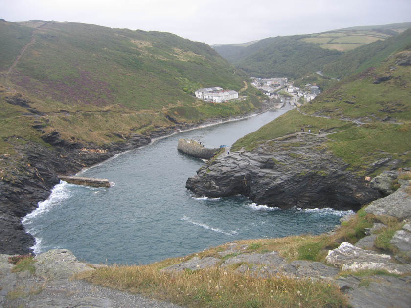 Boscastle harbour and village