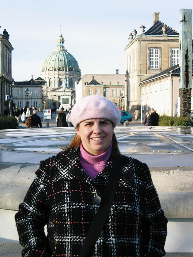 Kris in front of the Royal Palace