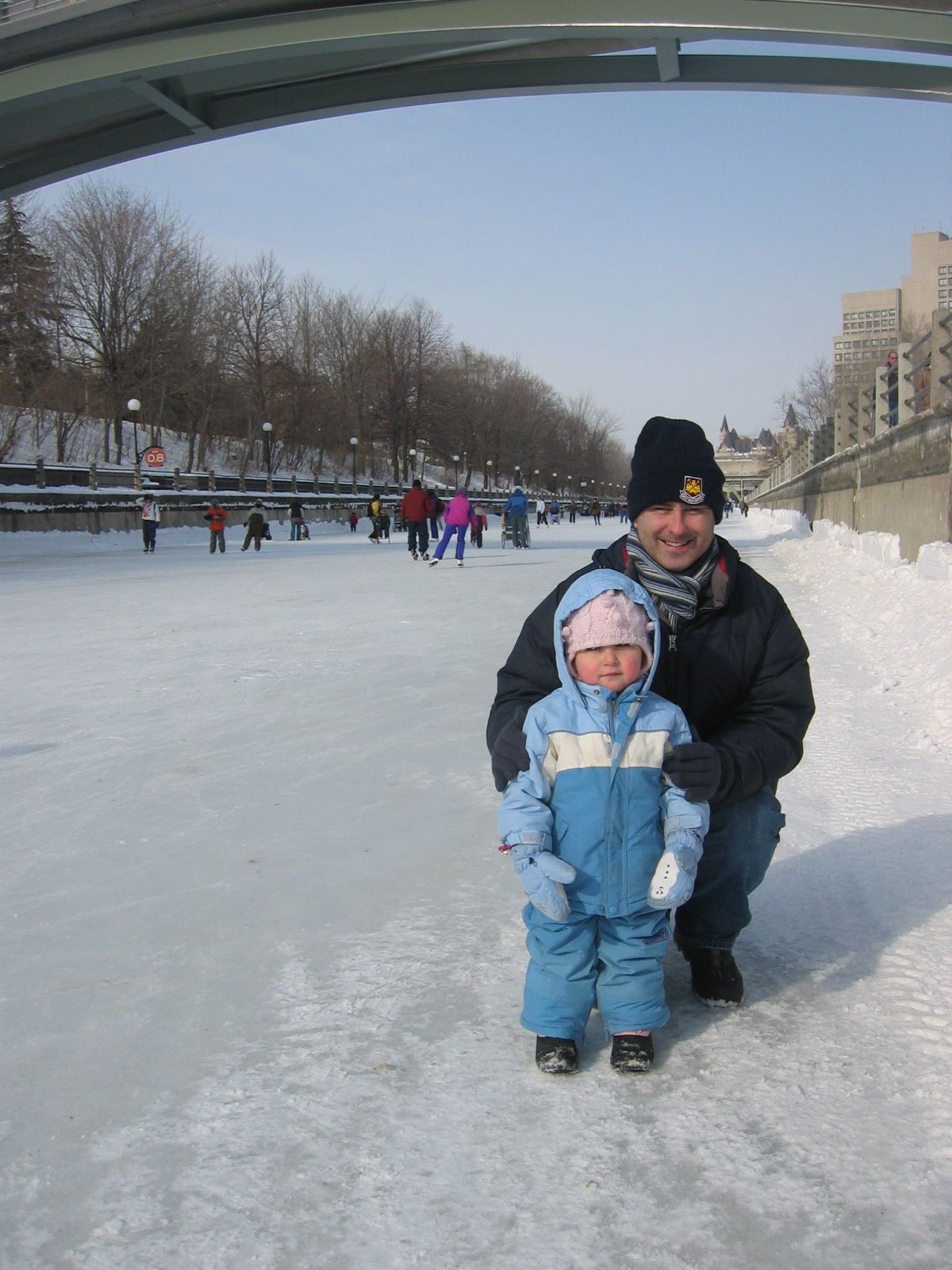 Smile! Even though your face is freezing!
