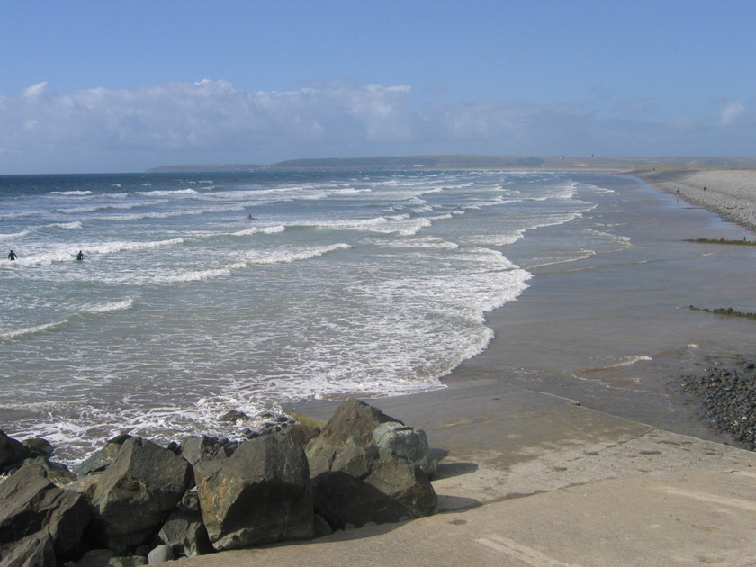 The tide starting to go out